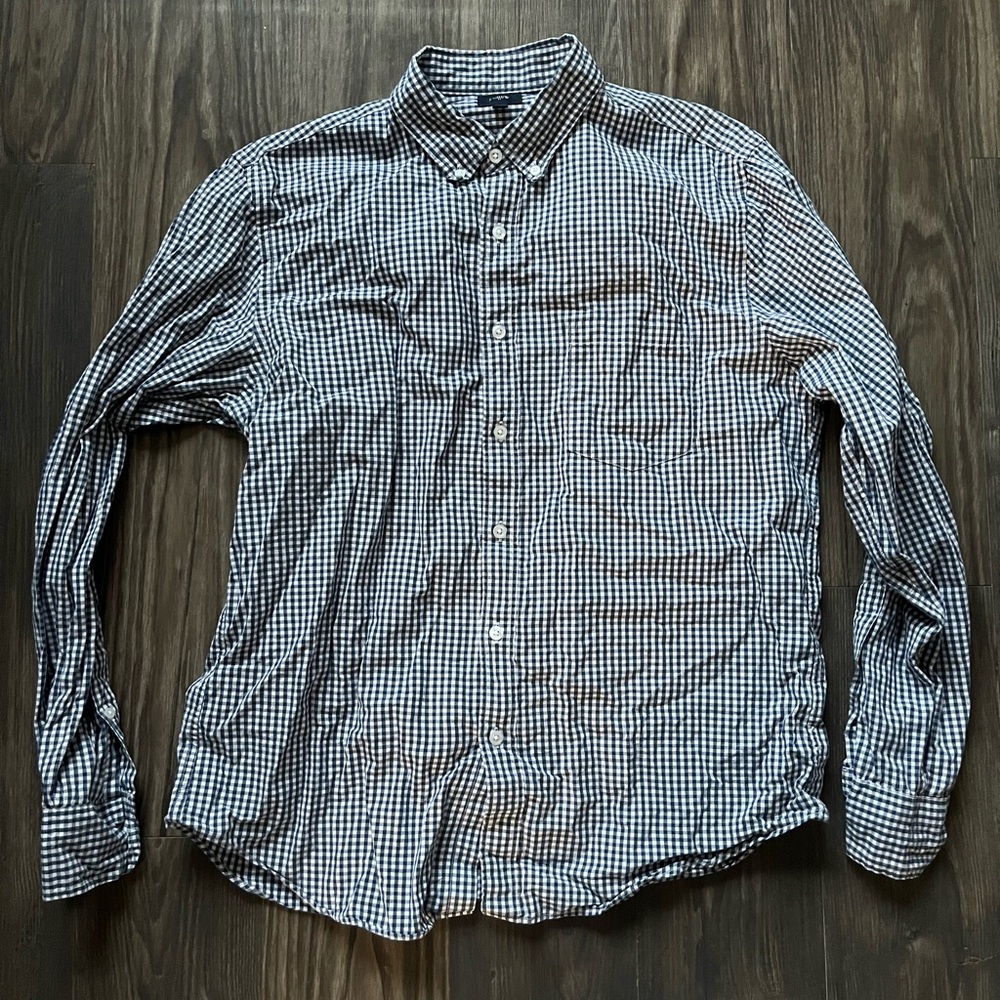 J Crew gingham collared shirt